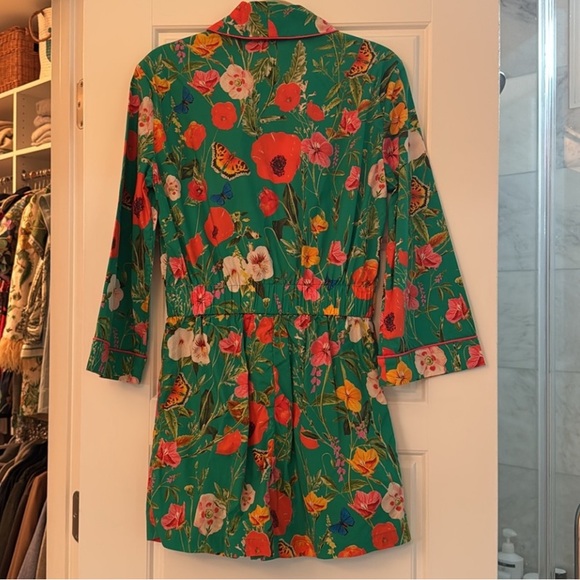 Cara Cara Garden Green Madison Tie Romper, Size S - Picture 9 of 10